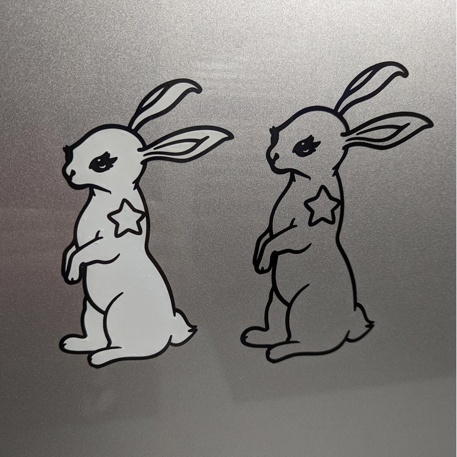 White Rabbit Car Decal White Rabbit Decal Sticker – Atomic Decals