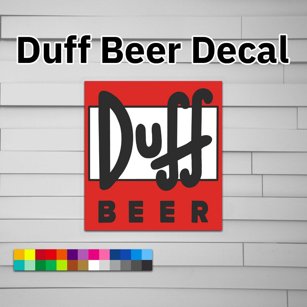 Duff Beer Decal Sticker โ Atomic Decals