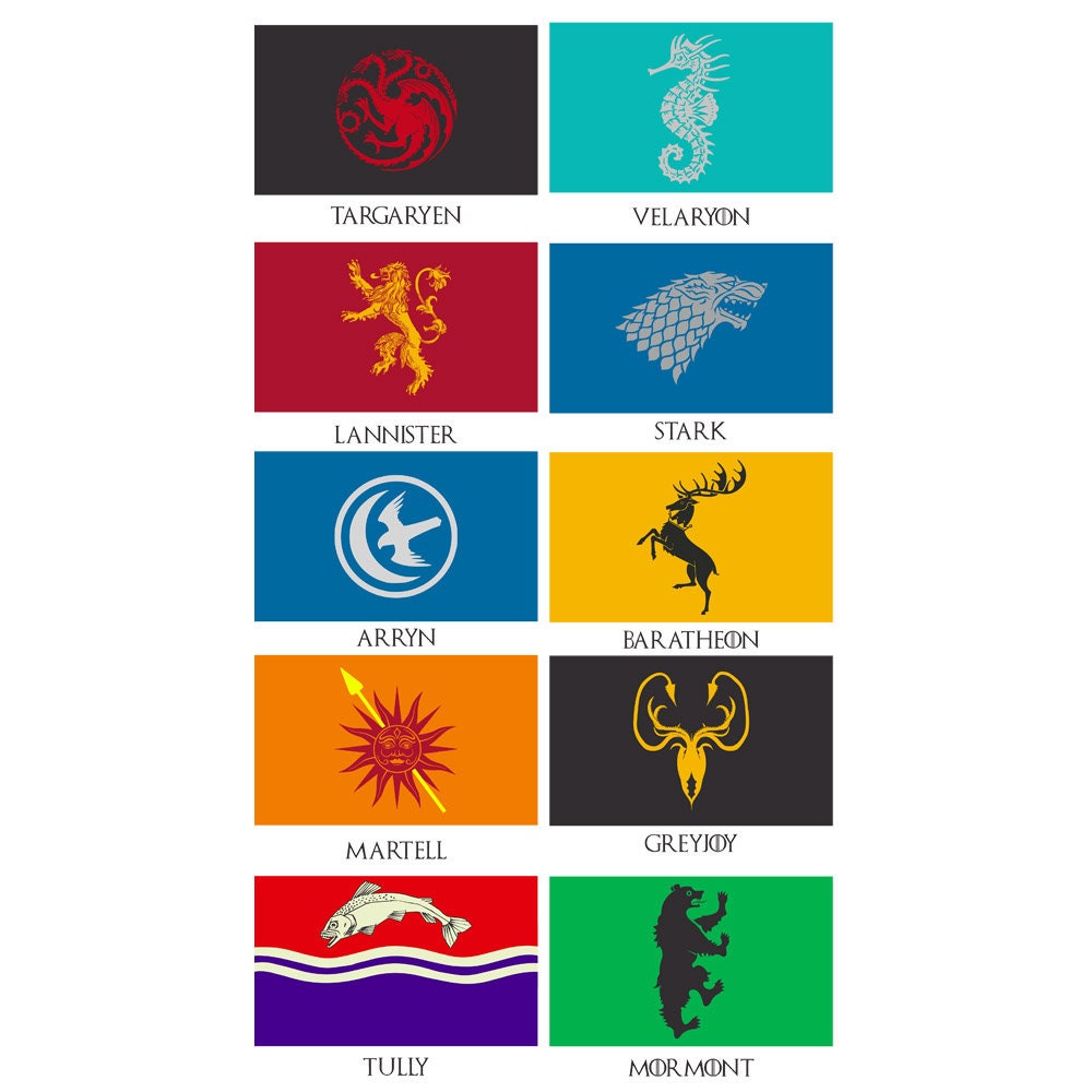 Game of Thrones House Banner Decal