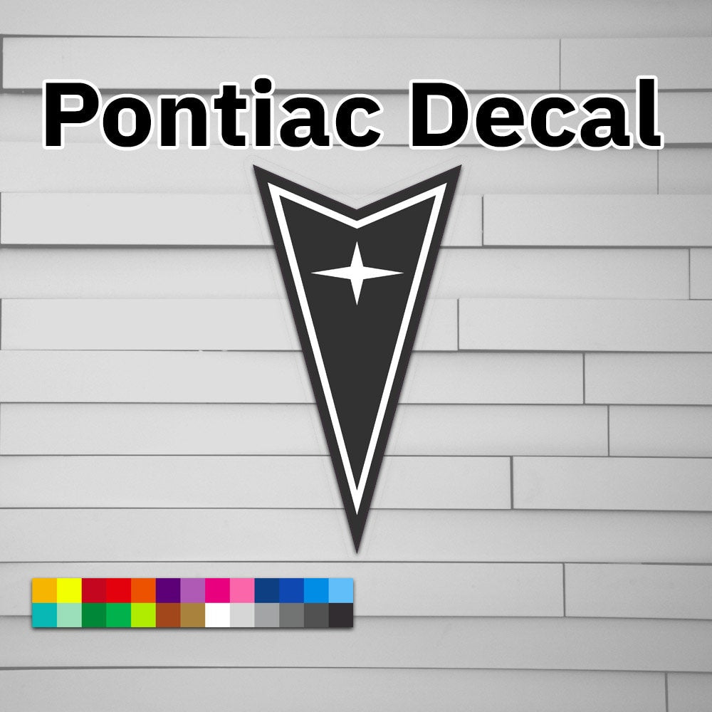 Pontiac Logo Decal Sticker – Atomic Decals