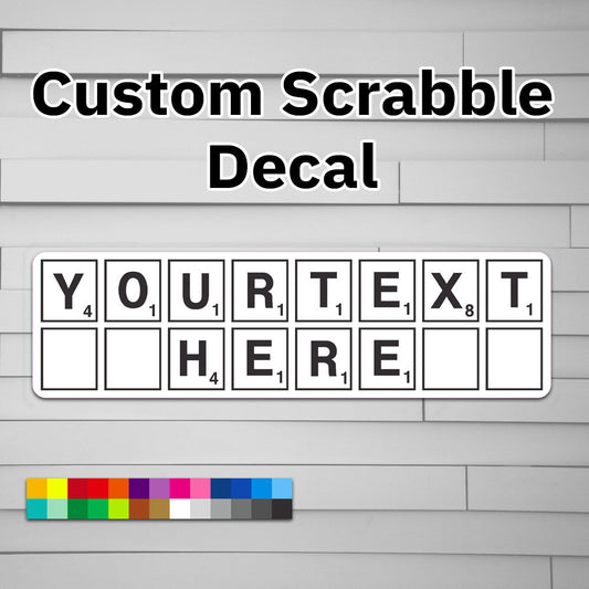 Scrabble Personalized Vinyl Decal
