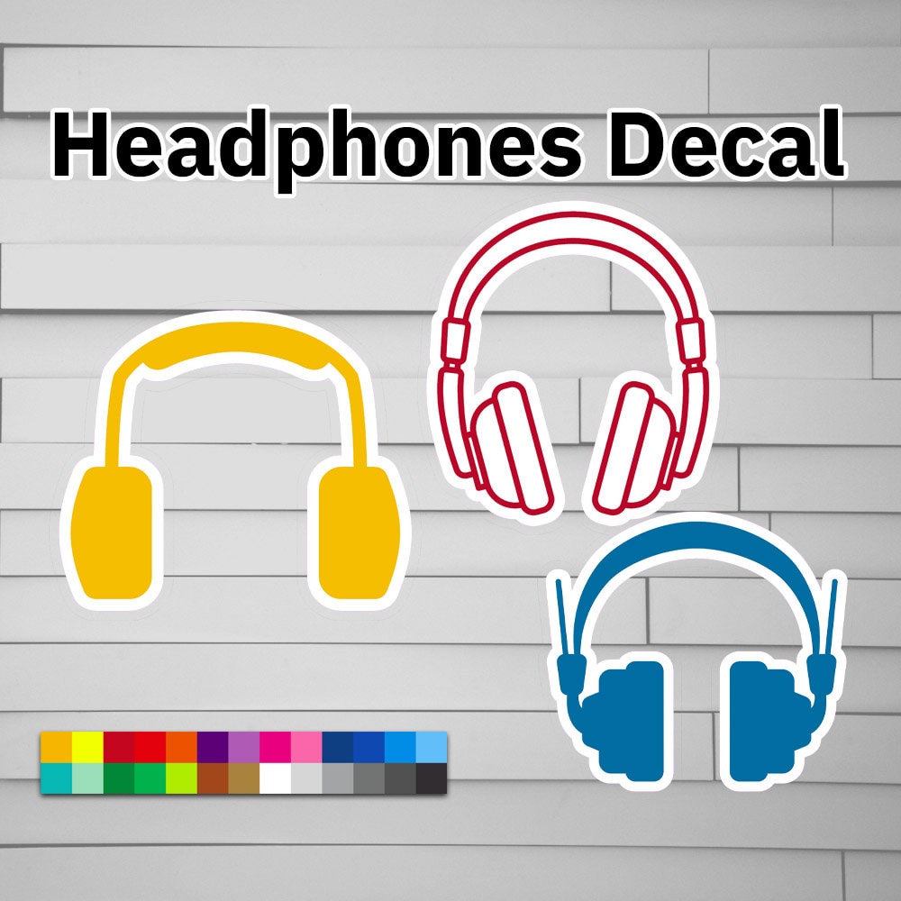 Headphones Decal Sticker – Atomic Decals