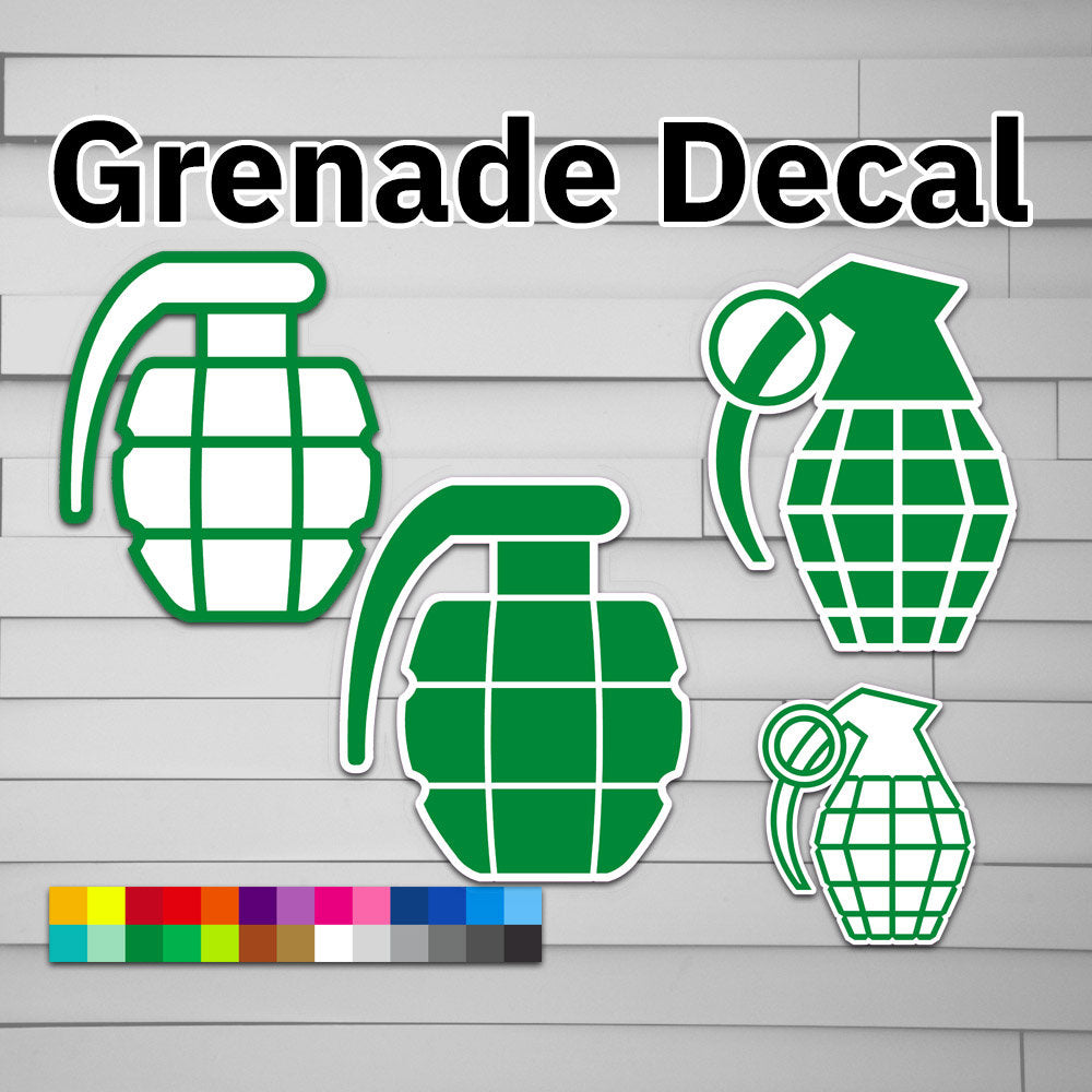 Grenade Decal Sticker – Atomic Decals