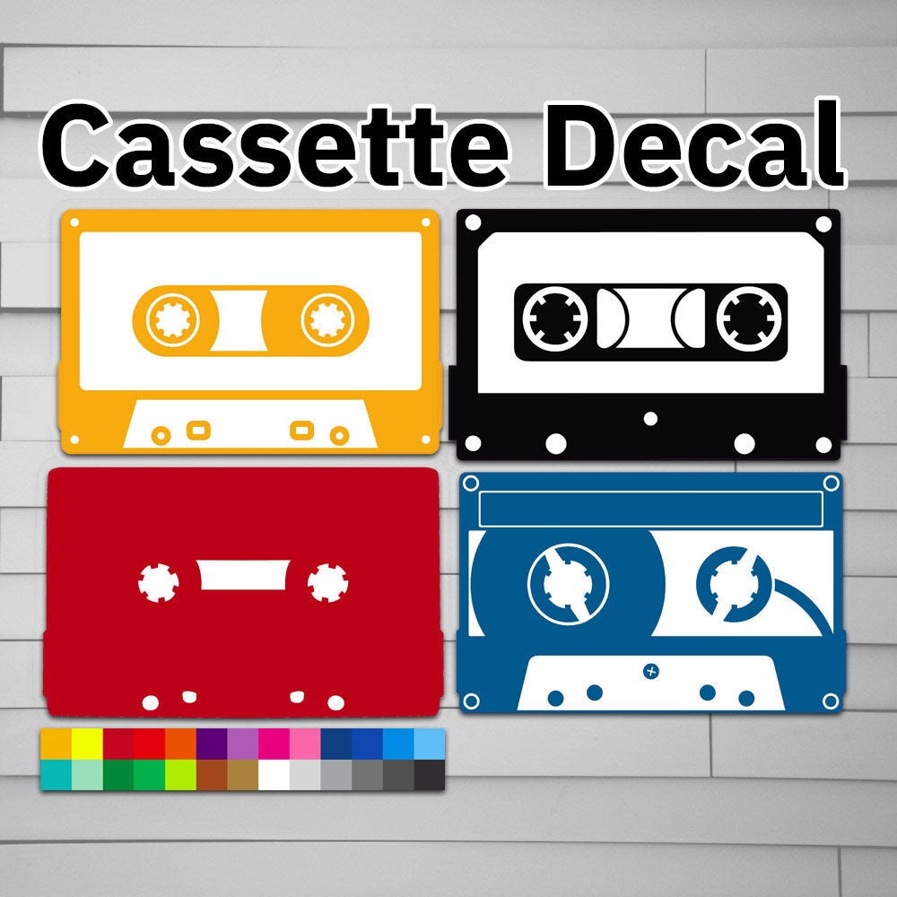 Cassette Tape Decal Sticker – Atomic Decals