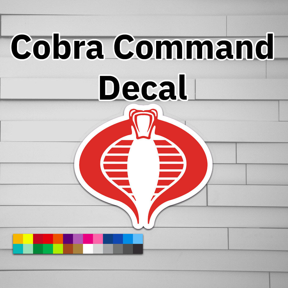 Cobra Command Letters Cobra Command Decal Sticker – Atomic Decals