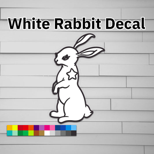 White Rabbit Decal