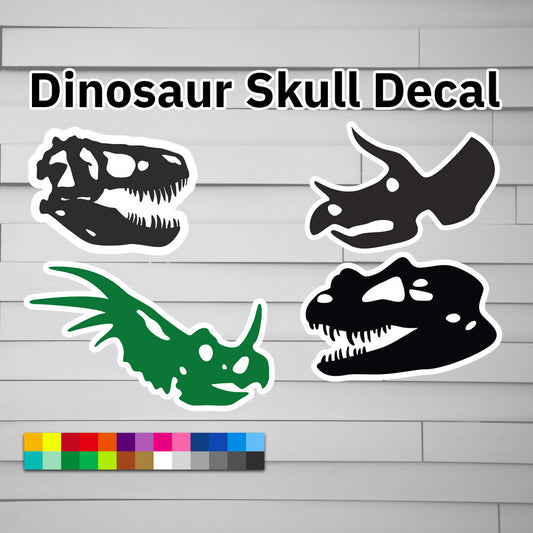 Dinosaur Skull Decal