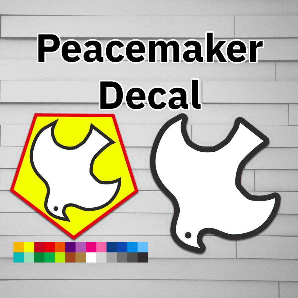 Peacemaker Decal Sticker – Atomic Decals