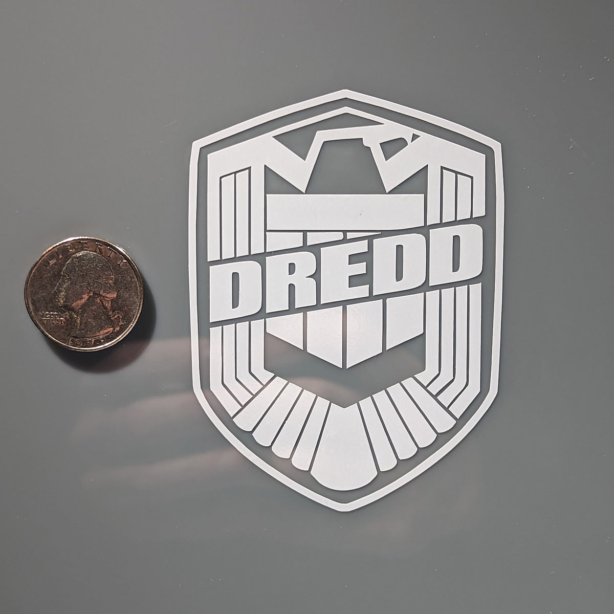 Judge Token Sticker Judge Dredd Decal Sticker – Atomic Decals