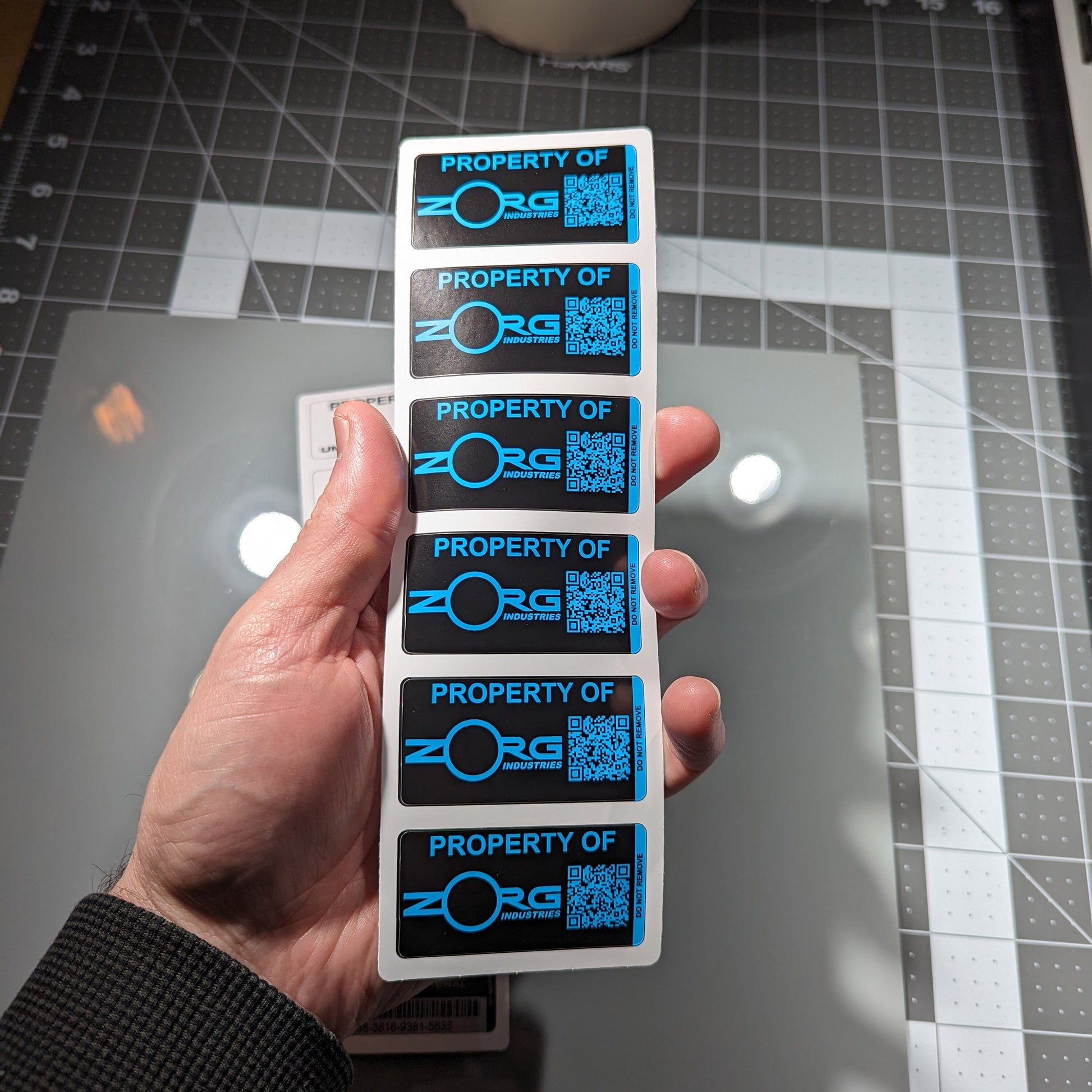 Zorg Industries Asset Tags Sticker – Atomic Decals