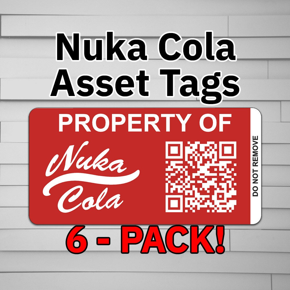 Fallout Nuka Cola Asset Tags Sticker