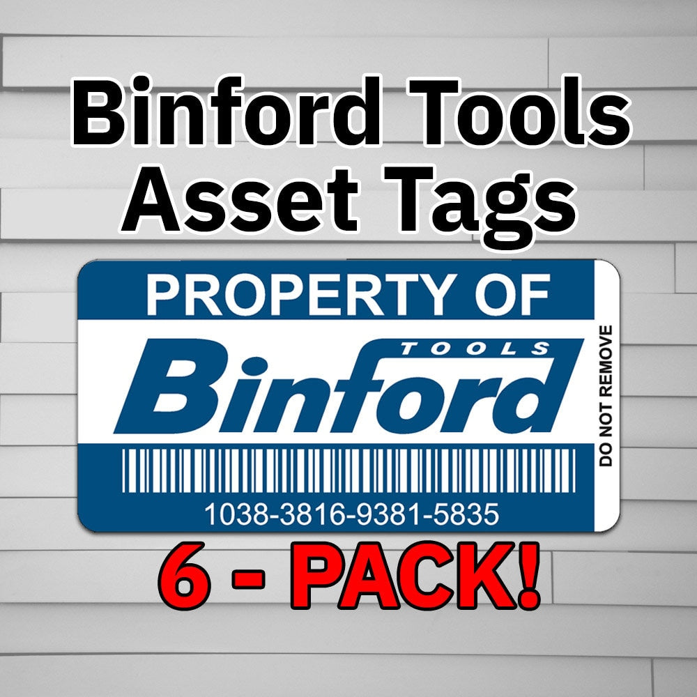 Binford Tools Asset Tags