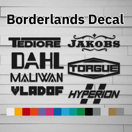 Borderlands Manufacturer Decal