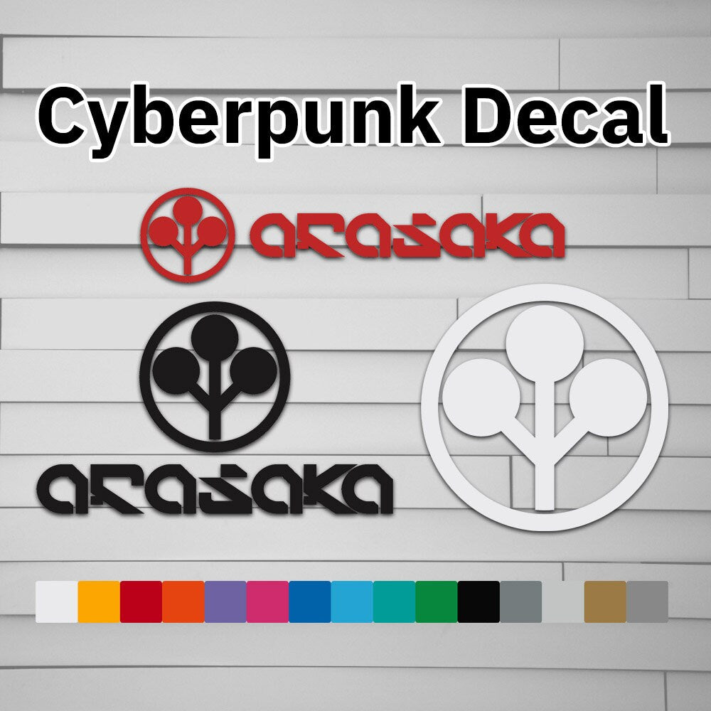 Cyberpunk Arasaka Decal Sticker