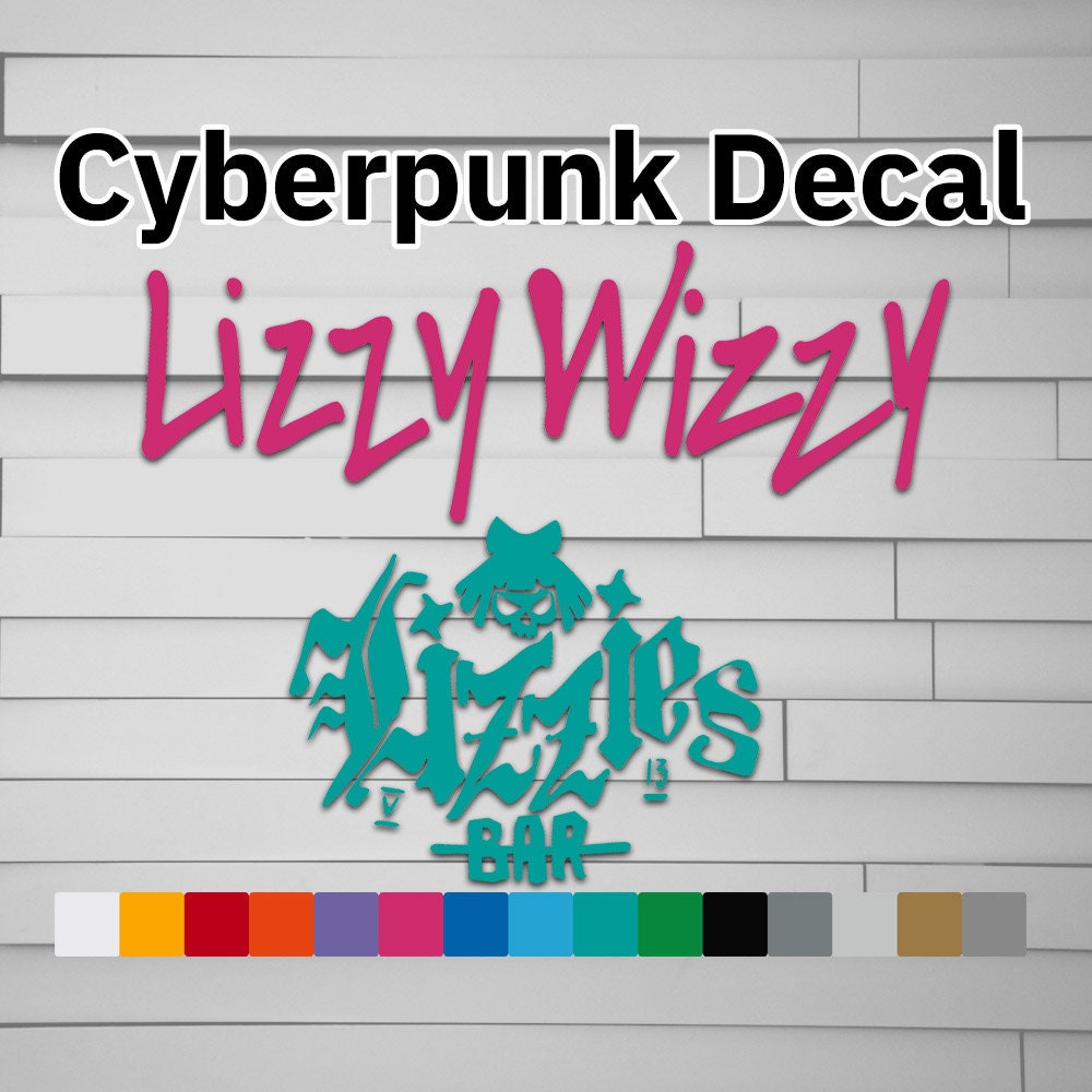 Cyberpunk Lizzy Wizzy Decal Sticker