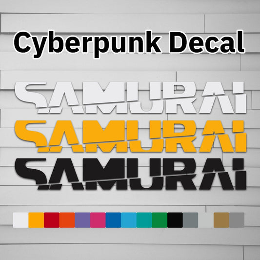 Cyberpunk Samurai Decal