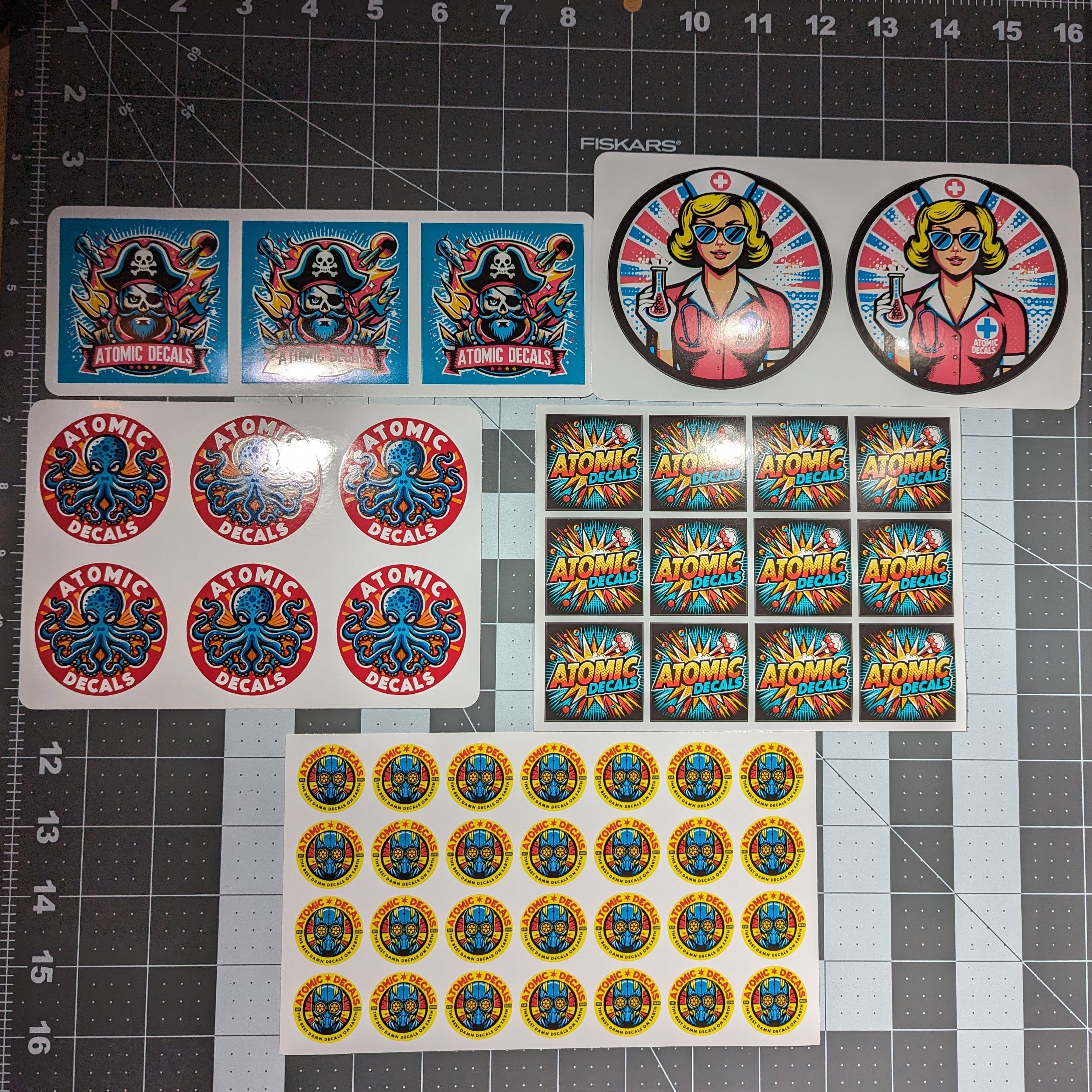 Atomic Model Stickers Atomic Decals