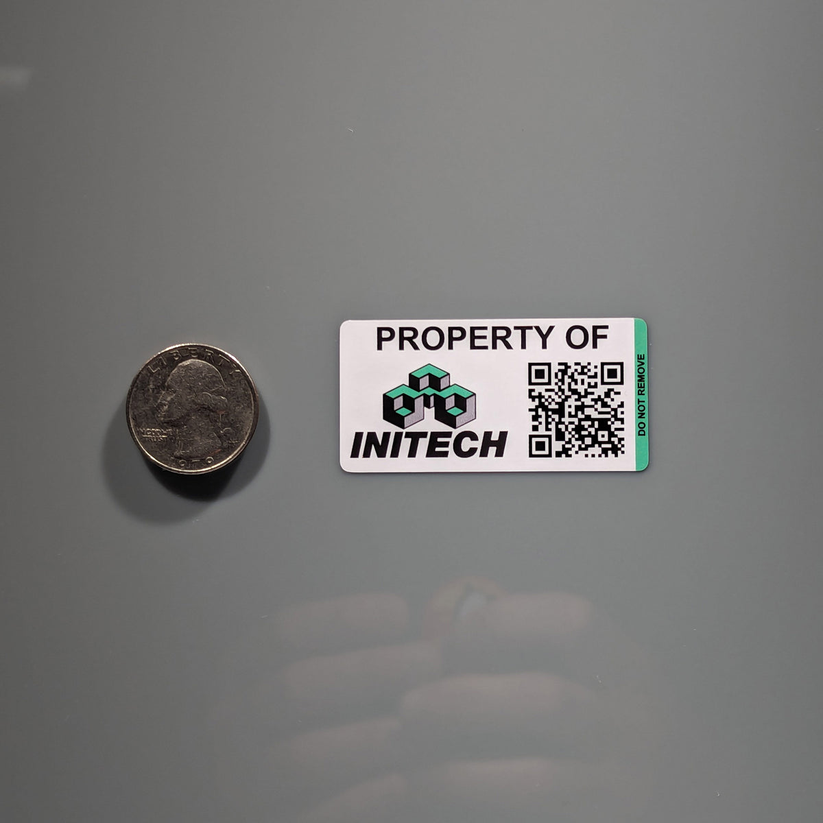 Initech Sticker Initech Asset Tags Sticker – Atomic Decals