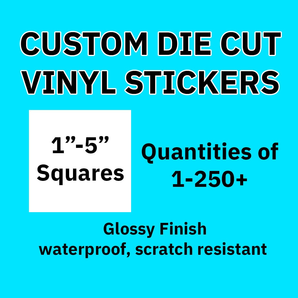 Custom Square Stickers – Atomic Decals